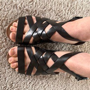 Dansko Black Leather Flats